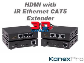 KanexPro HDBase100MSW HDMI EXTENDER over SINGLE CAT5e 6 CABLE with