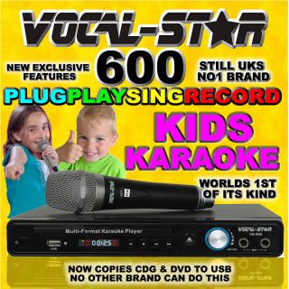 600 CDG DVD USB Karaoke Machine Player Microphone Top Songs
