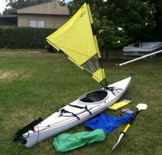 Kayak 14 w/ Rudder, Sail, Paddle, + More (Everything You Need