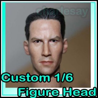 Figure Head Sculpt Custom Keanu Reeves Neo Matrix Action