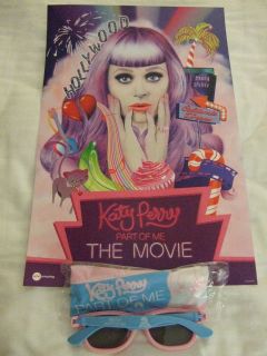 Rare Katy Perry Part of Me Promo 3D Glasses Poster from Fan Movie