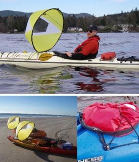 Windpaddle 42 Scout Downwind Popup Canoe Kayak Sail Yellow