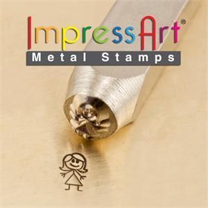 Figure ImpressArt Metal Design Stamp Steel Hand Punch Jewelry