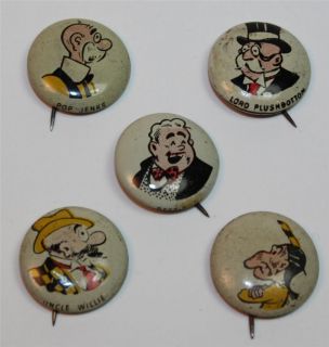 Kelloggs Pep Pins Group of 5 1940s Vintage Group 4