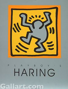 Keith Haring Playboy Poster Blue  See Live Motivated Gallart Make