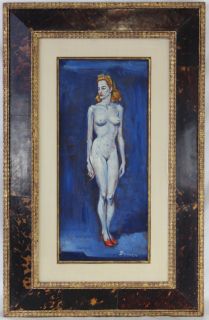 Kees van Dongen) Early 20th century Oil on Canvas Painting signed V