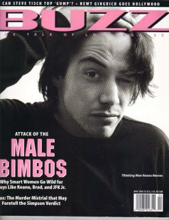 Keanu Reeves Buzz Magazine 4 95 Male Bimbos