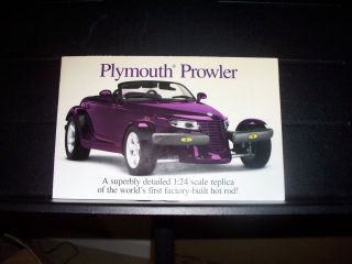 Danbury Mint Plymouth Prowler Sales Brochure Near Mint Condition