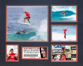 Kelly Slater Surfing Signed Limited Edition Memorabilia