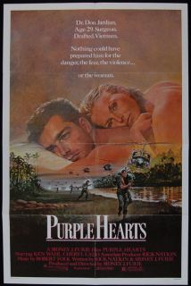 Purple Hearts 1984 Ken Wahl Cheryl Ladd 1SHT Poster