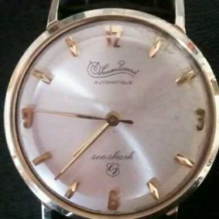 Mens Vintage 14 K Gold Lucien Piccard Watch