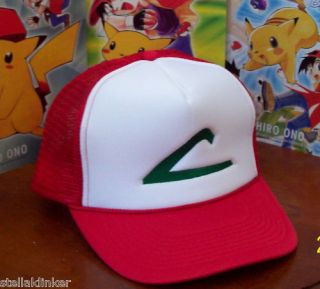 Pokemon Ash Ketchum Cap Hat Anime Cosplay Halloween Costume