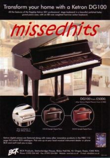 Ketron DG100 Grand Piano Keyboard 2003 Magazine Advert