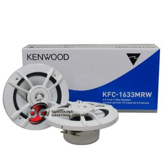 Kenwood KFC 1633MRW 6 5 2 Way Marine Speakers Pair