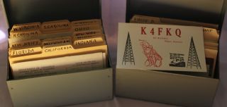 Lot of Over 100 Vintage Ham Radio QSL Cards Circa 1960s DonT Miss