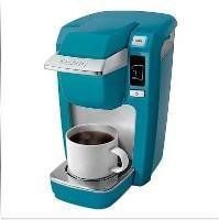 KEURIG MINI PLUS NEW PERSONAL COFFEE BREWER COLOR TURQUOISE AQUA 12 K