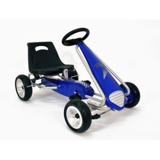New Sale Kettler Pole Position Blue Racer Pedal Car on Off Road Tires