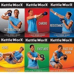 KettleWorx Kettle Bell Exercise DVDs Set of 6 BONUS DVD in original