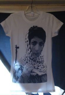 RARE Leila Khaled WOMENS T SHIRT Girls Medium PFLP FREE PALESTINE IRA