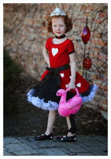Queen of Hearts Child Tutu Costume Size XS