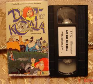 Dot and The Koala VHS Video RARE F H E OOP 75 Minutes Free US Media