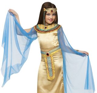 Kids Girls Cleopatra Egyptian Queen Halloween Costume Large
