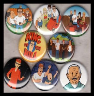 King of The Hill 1in Buttons Badges Fox Mike Judge
