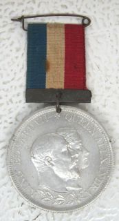 1902 King Edward VII Queen Alexandra Coronation Medal