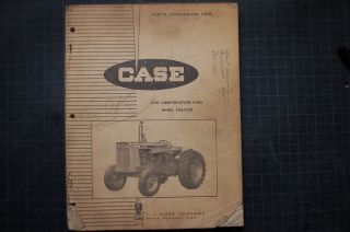 Case 530 Construction King Tractor Parts Manual Book List Catalog