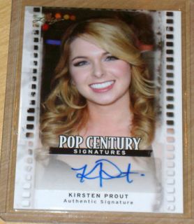 2011 Leaf Pop Century Autograph Kirsten Prout Twilight