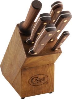 Case XX Knives 7 PC Kitchen Knife Block Set CA07249 New and Made in
