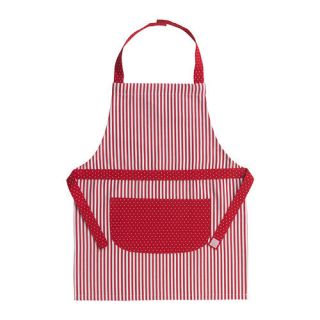 Apron Red Stripe Polka Dot Play Art Smock Cook Kitchen Gift