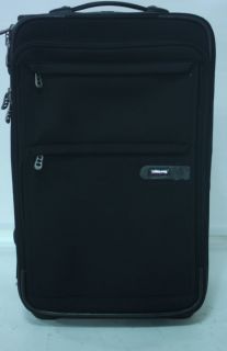 KIRKLAND SIGNATURE 22 CARRY ON Black Luggage Bag Rolling Wheels Handle