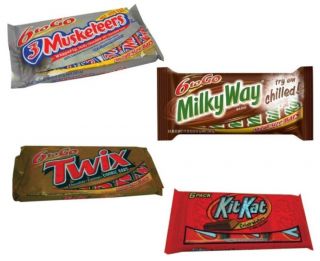 Full Size Assorted Candy Bars 6 to Go 1 Package