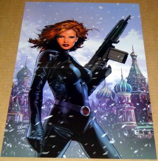 Black Widow 1 Poster Marvel Knights Greg Land Avengers