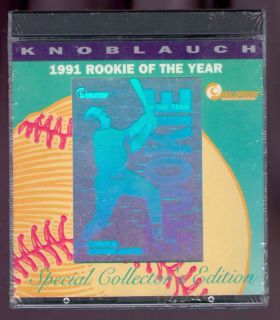 1991 Holoprism Chuck Knoblauch Rookie Hologram Card Set