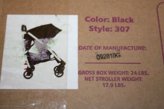 Joovy Kooper Family Gear Lightweight Umbrella Baby Stroller Black 307