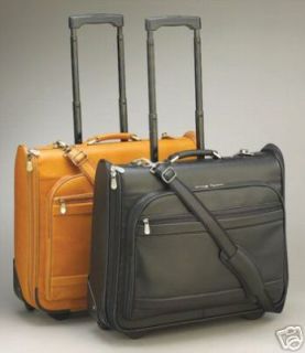 Kluge Leather Rolling Garment Luggage Suitcase Computer