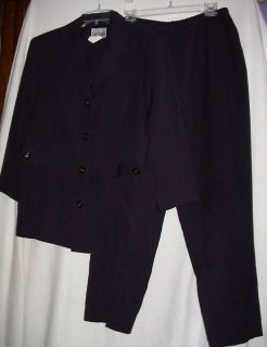 Karis Korner Purple 2 Piece Pant Suit Size 18