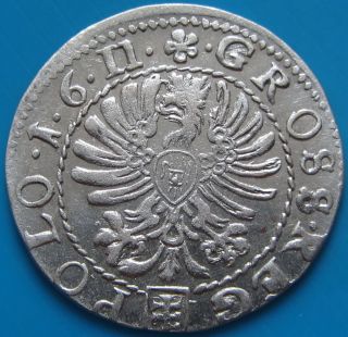 Poland AR Grosz Crowned Sigismund III Waza 1611 Krakow