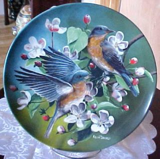 1986 The Blue Bird by Kevin Daniel Knowles Collector Plate