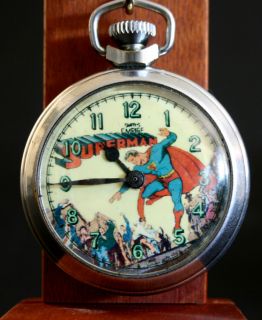Superman Pocket Watch 1960s Smiths UK Mint
