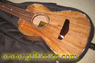 Koa Pili Koko Ukulele Deluxe Tenor Solid Acacia Wood