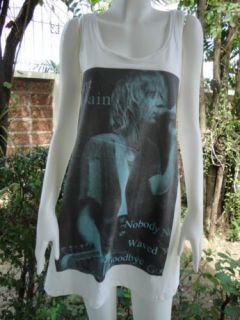 Kurt Cobain Nirvana Rock in Concert T Shirt Dress M L