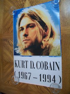 Kurt Cobain 1967 1994 Memorial Music Poster Nirvana Seattle Grunge