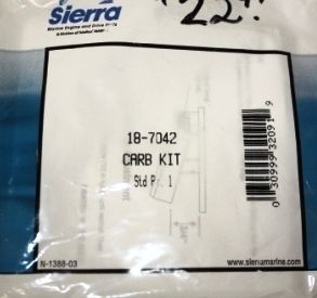 New Sierra 18 7042 OMC 398729 Carb Kit