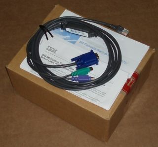 IBM 3M KVM Console Switch Cable PS 2 31R3130