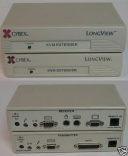 Avocent Cybex Longview LV400 KVM Extender Transmitter Receiver Audio