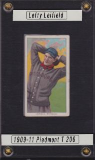 1909 11 T206 Lefty Leifield Piedmont Back