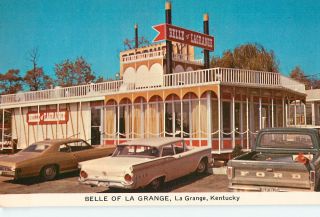 Vintage Postcards Belle of La Grange Kentucky Restaurant KY